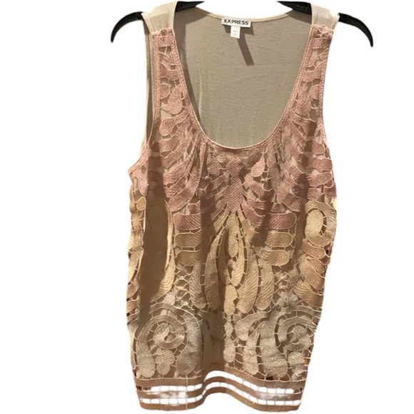 Express Ombré Pink Tank Top - Picture 2 of 7